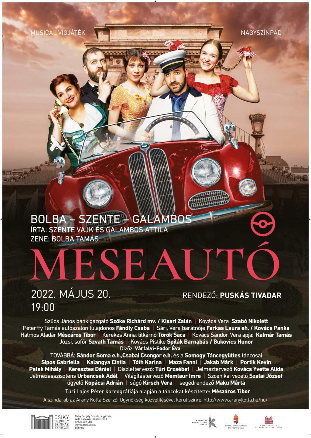 A(z) Meseautó című előadás plakátja